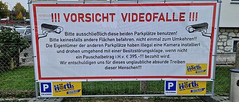 395 Euro oder Besitzstörungsklage: Videokamera war rechtswidrig installiert