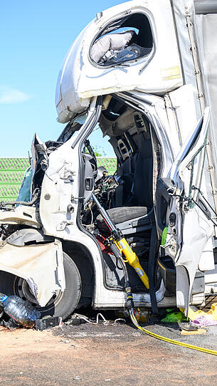 Schwerer Verkehrsunfall auf der A25 bei Marchtrenk