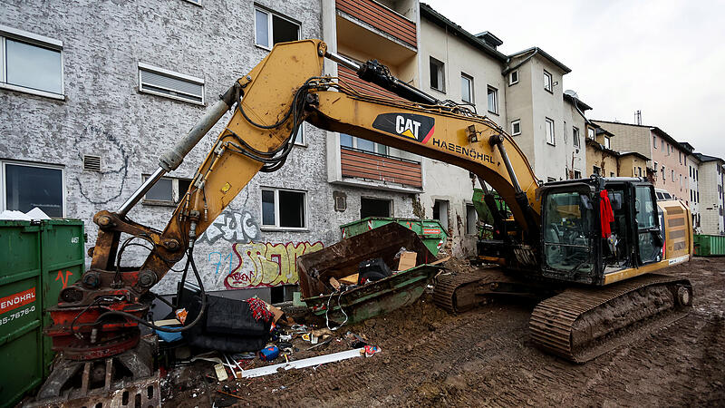 Häuser in der Waldeggstraße werden abgerissen