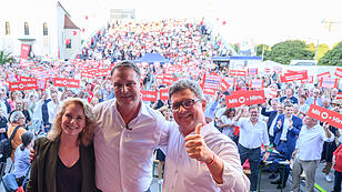 SPÖ feiert Wahlkampfautakt in Linz