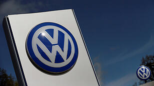 FILE PHOTO: A Volkswagen logo is pictured at Volkswagen's headquarters in Wolfsburg