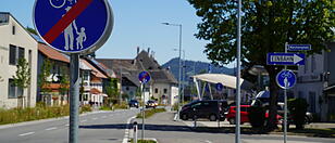 Scharnsteins neue Radwege brachten viele neue Schilder