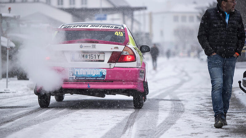 Jännerrallye: Bilder aus dem verschneiten Rallyezentrum in Freistadt