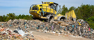 Waste dump concept, Pile of the garbage, garbage dump , waste fr