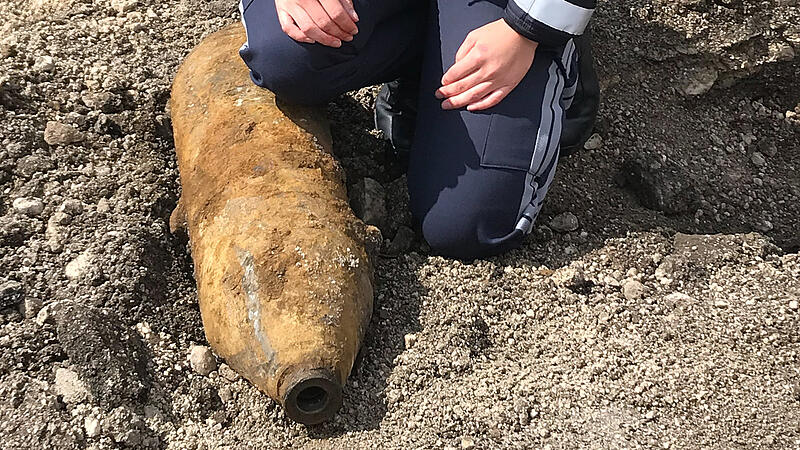 Arbeiter stießen auf Bombe aus den letzten Kriegstagen