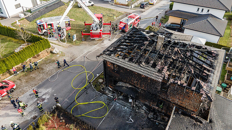 Pregarten: Wohnhaus nach Brand völlig zerstört