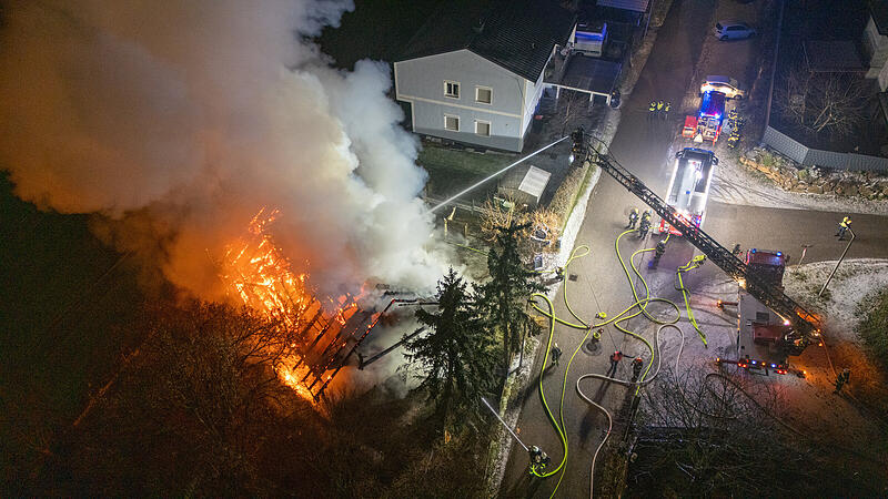 Ehemaliges Gasthaus in Enns wird ein Raub der Flammen