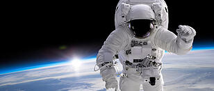 Astronaut at spacewalk