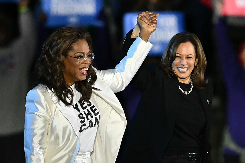 Oprah Winfrey und Kamala Harris