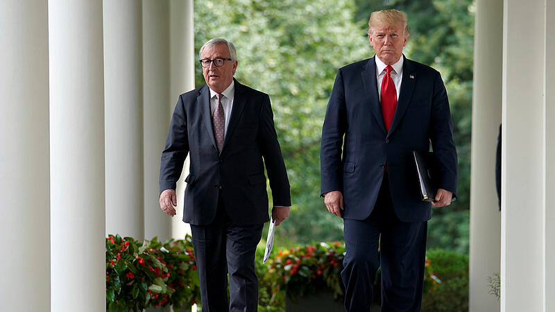 Juncker und Trump in Washington im Jahr 2018