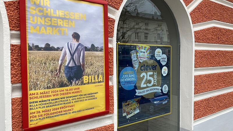 Billa am Stelzhamerplatz schließt am Samstag