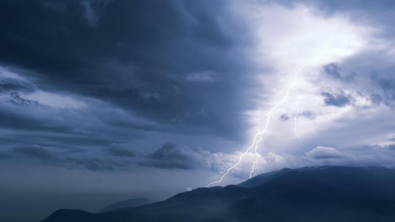 Gewitter Blitz Berge