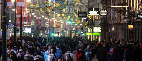 Landstraße Einkaufen Weihnachten