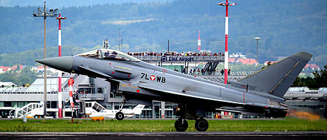 Hörsching statt Zeltweg: Eurofighter im Anflug auf den Fliegerhorst Vogler