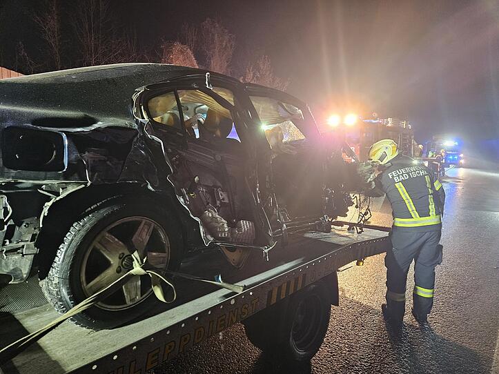 Spektakulärer Verkehrsunfall in Bad Ischl