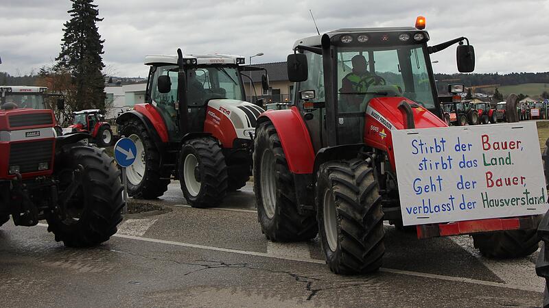 Perg war mit 200 Traktoren Hochburg des Mühlviertler Bauern-Protestes
