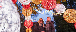 Lichterbogen im Volksgarten