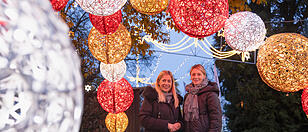 Lichterbogen im Volksgarten