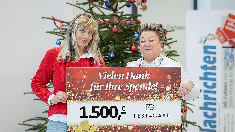 Fest + Gast - Christkindl Scheckübergabe