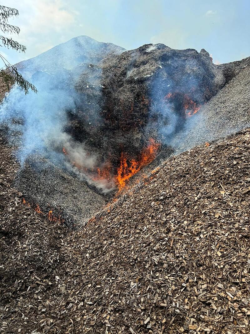 Brand Hackschnitzellager Brunnenthal