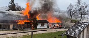 Brand Buchberghütte Eisenaueralm Eisenau