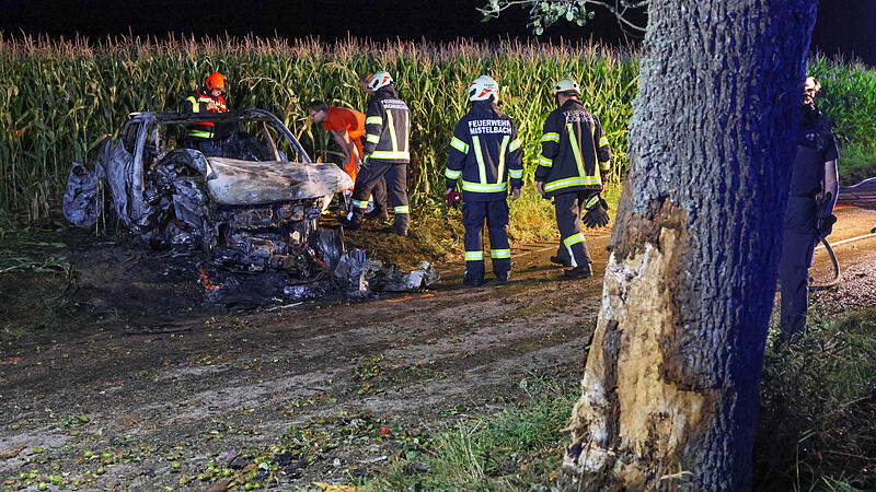 Elektroauto in Flammen: Zwei Jugendliche starben