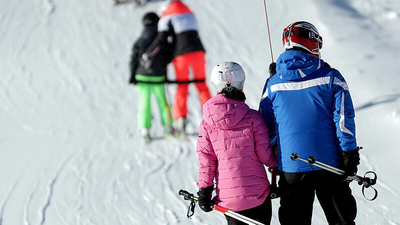 Skifahren Lift Schlepplift