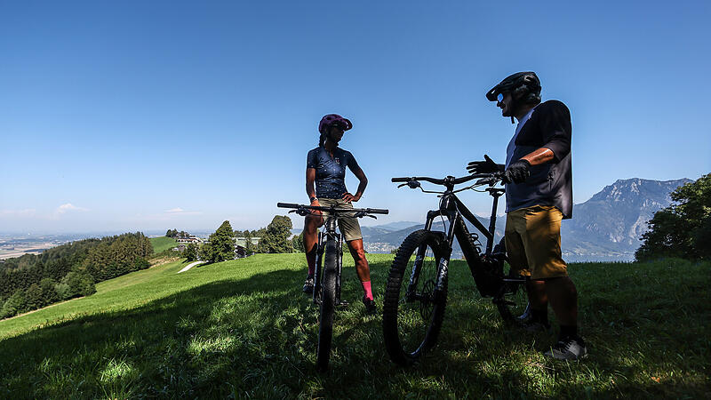 Aufbruchsstimmung bei den Mountainbikern in der Traunsee-Region