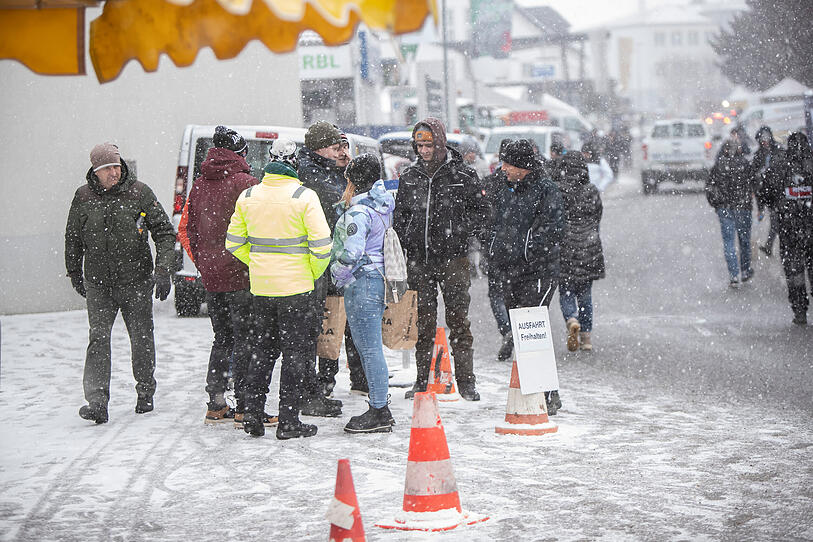 Jännerrallye: Bilder aus dem verschneiten Rallyezentrum in Freistadt