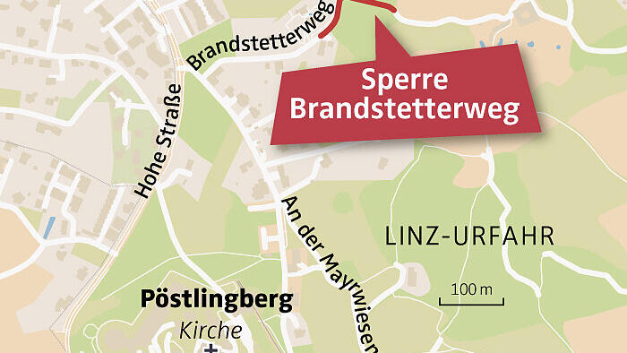 Brandstetterweg Pöstlingberg Sperre