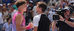 Ben Shelton mit Dominic Thiem