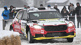 Jännerrallye-Piloten kämpfen sich durch Eis und Schnee