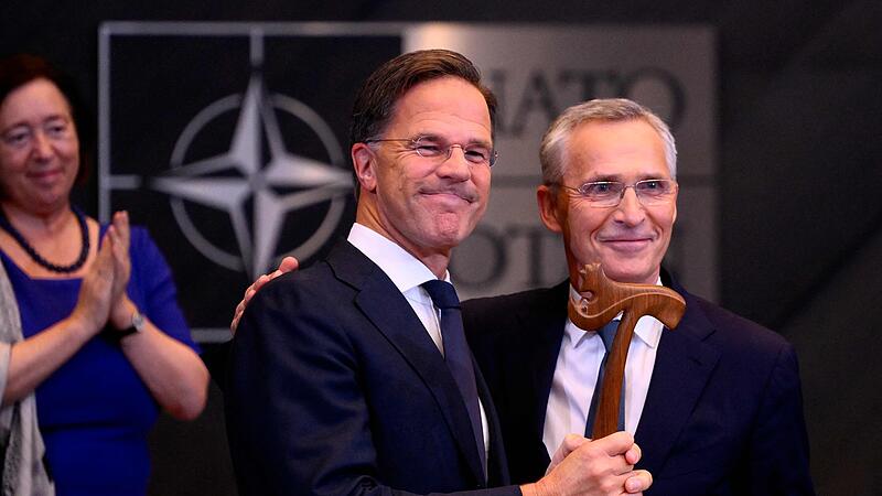 Mark Rutte mit Vorgänger Jens Stoltenberg