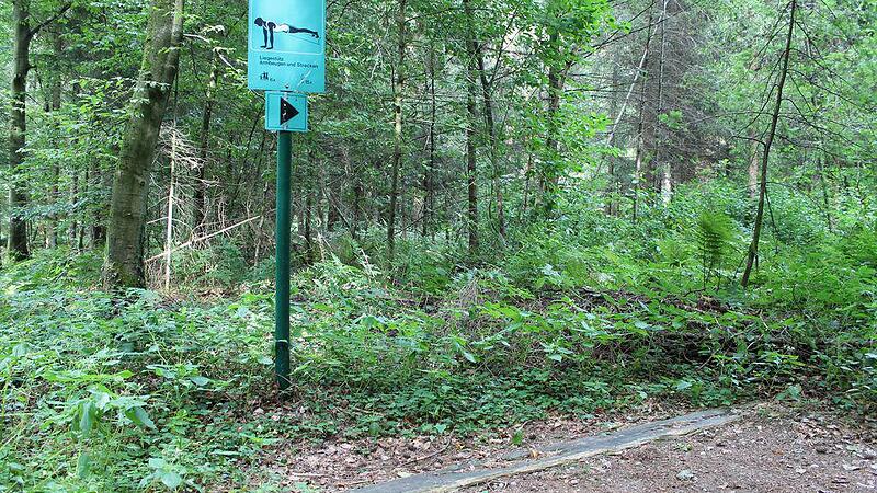 Desolater Zustand: Fitness-Weg gefährlich