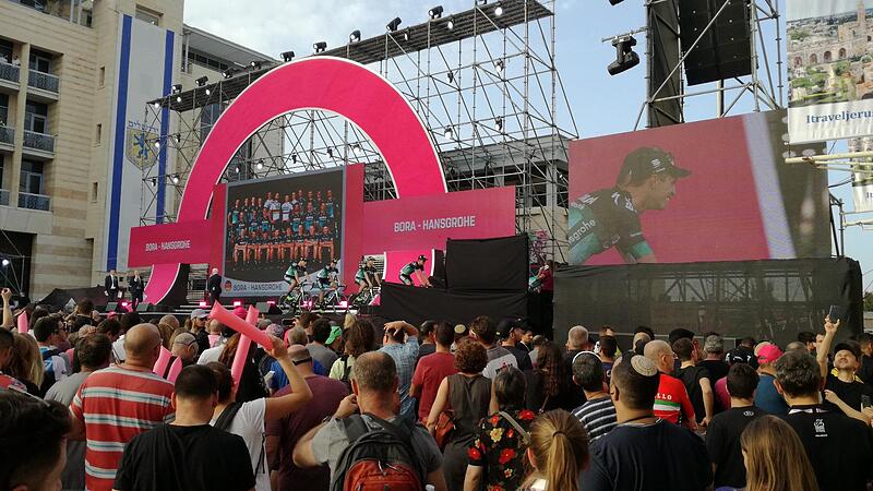 Die OÖN beim Giro-Start in Israel