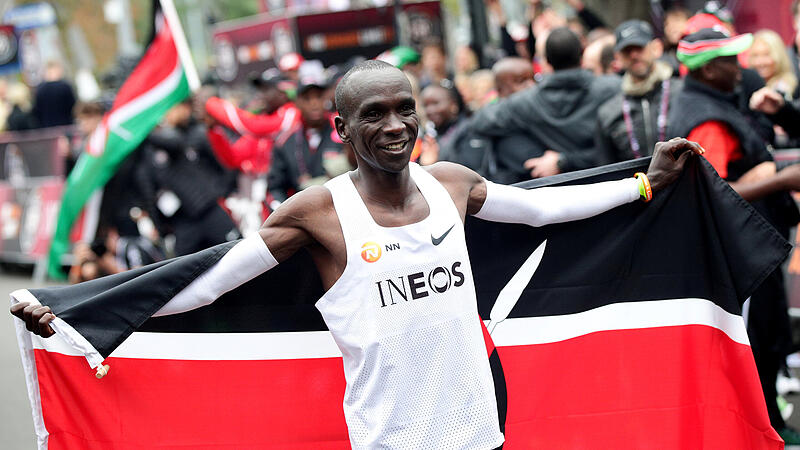 Eliud Kipchoge, the marathon world record holder from Kenya, attempts to run a marathon in under two hours in Vienna