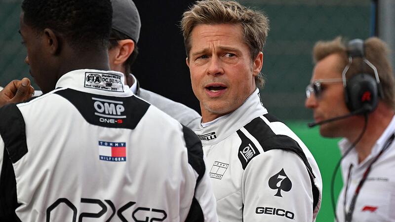 Brad Pitt im Rennanzug: Dreharbeiten zu Formel-1-Film in Silverstone