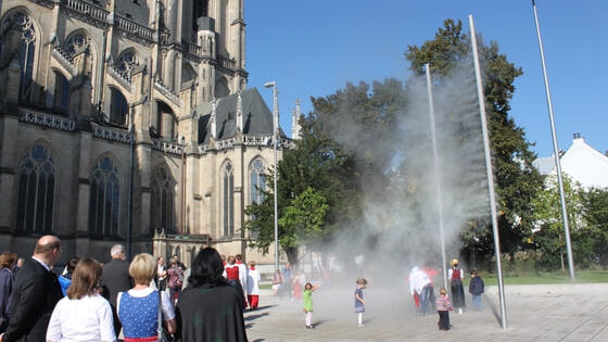 Sprühnebel gegen Hitze: Wien ist mit "Sommerspritzer" Vorbild für Linz