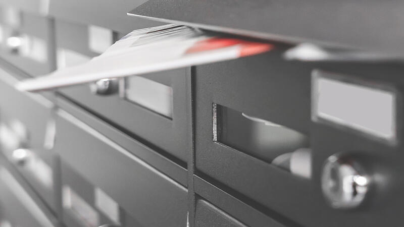 Modern metal mailboxes