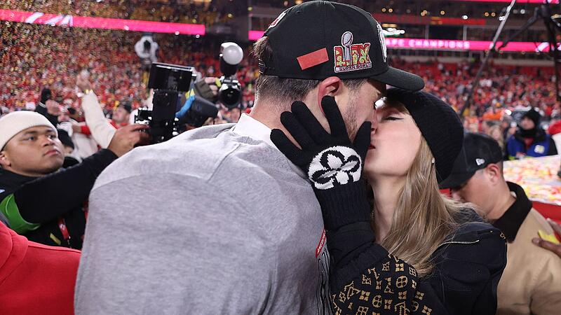 Einzug in den Super Bowl: Taylor Swift jubelt mit ihrem Liebsten