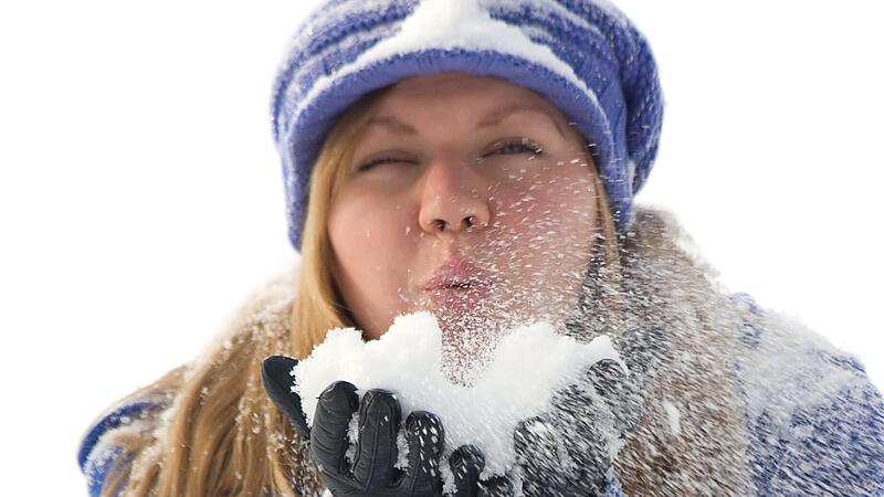 Blowing snow.