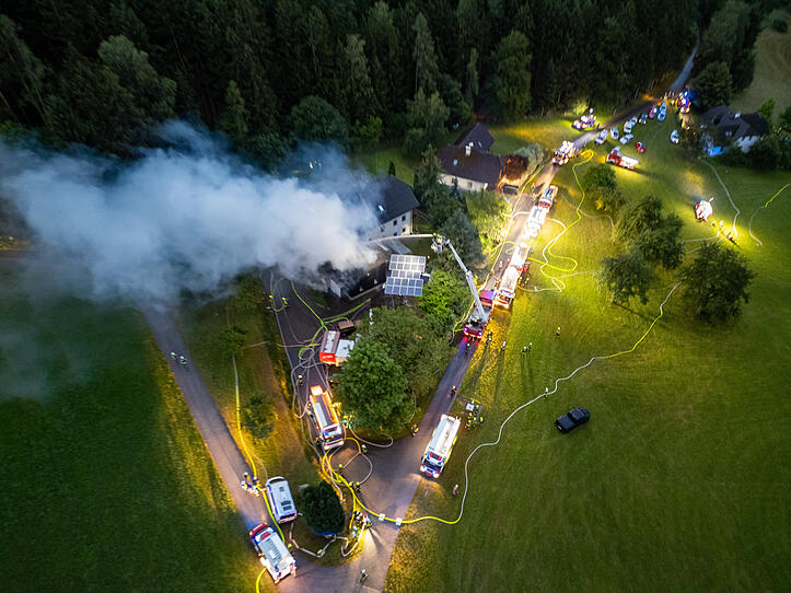 Wohnhaus brannte in Buchholz bei Neusserling