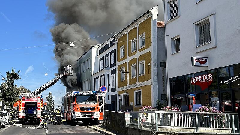 Brand in Sonnenstudio in Ebelsberg