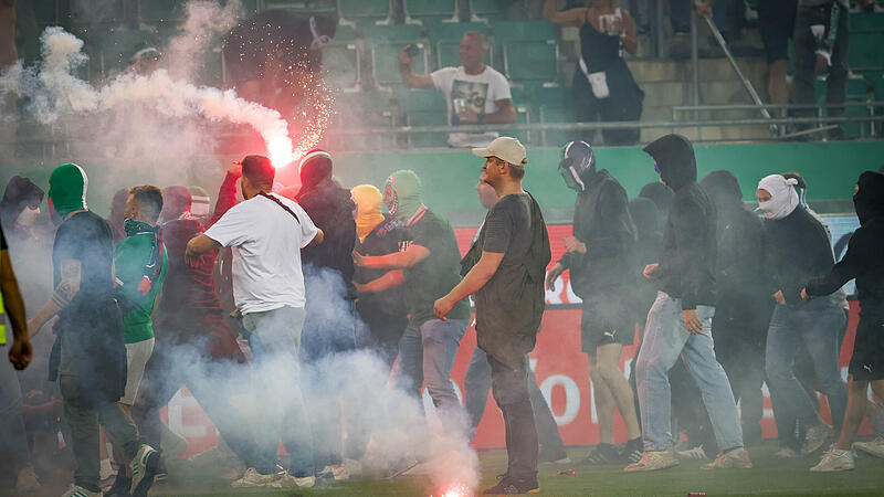 Ausschreitungen nach dem Wiener Fußball-Derby