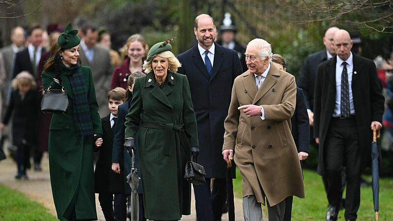 Britische Royals besuchten Weihnachtsgottesdienst