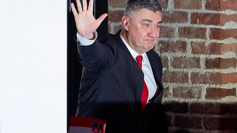 Der amtierende Präsident Zoran Milanovic