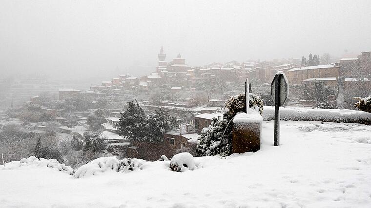 SPAIN-WEATHER-SNOW