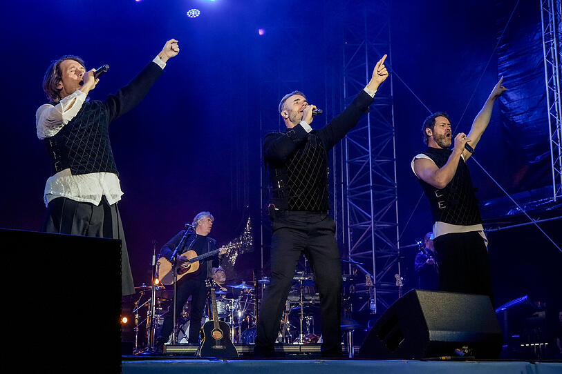 Take That auf Burg Clam: Die besten Bilder