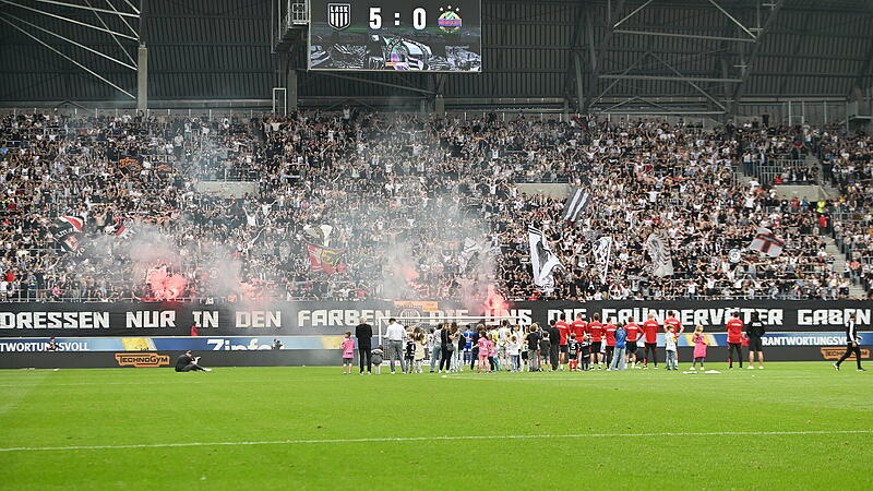 5:0 – Gruber feierte mit den Fans die Gala des LASK gegen Rapid