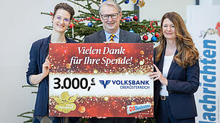 Volksbank - Christkindl Scheckübergabe